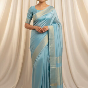 Blue Soft Silk Saree