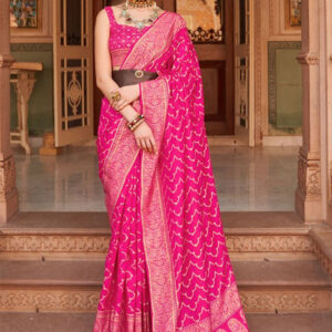 Pink Soft Silk Saree